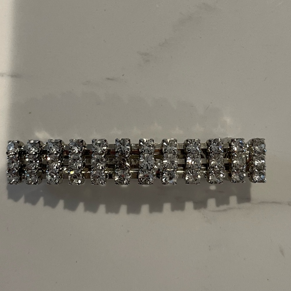 Vintage Rhinestone Hair Barrette